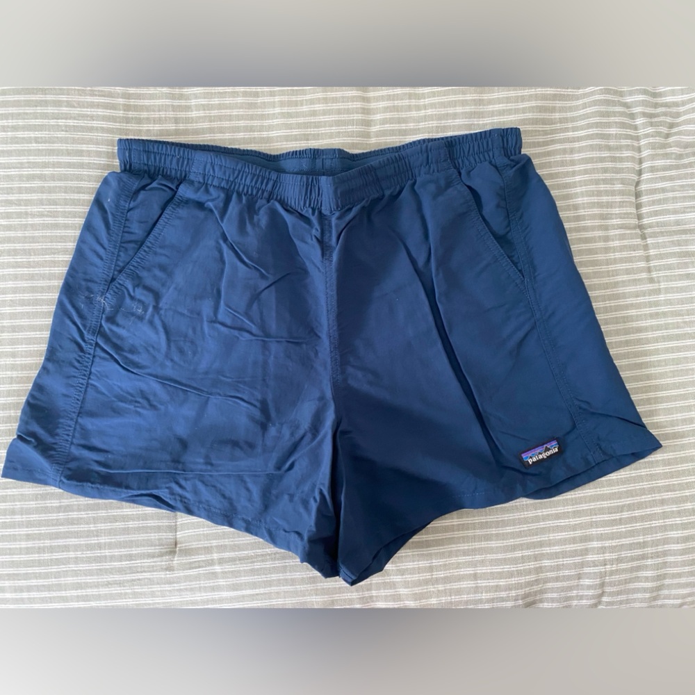 Patagonia Women's Athletic Shorts in Navy Blue